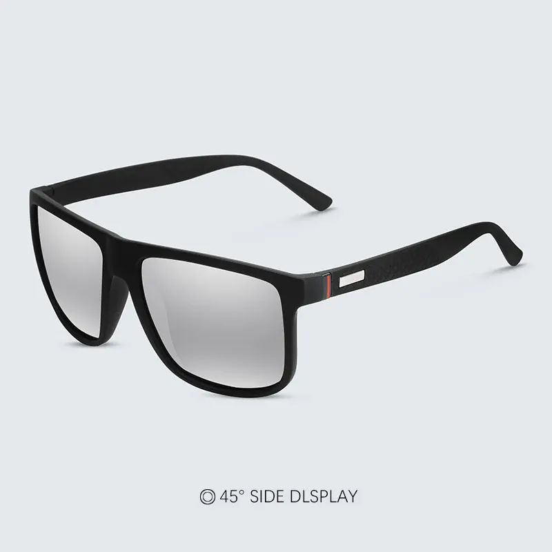 Lunettes de soleil carrées, vue de profil