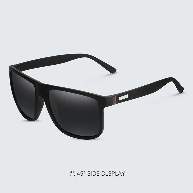 Lunettes de soleil carrées, détail du design