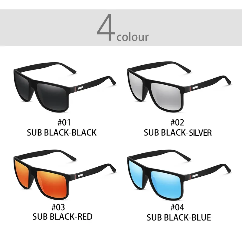 Lunettes de soleil carrées, mise en situation en extérieur
