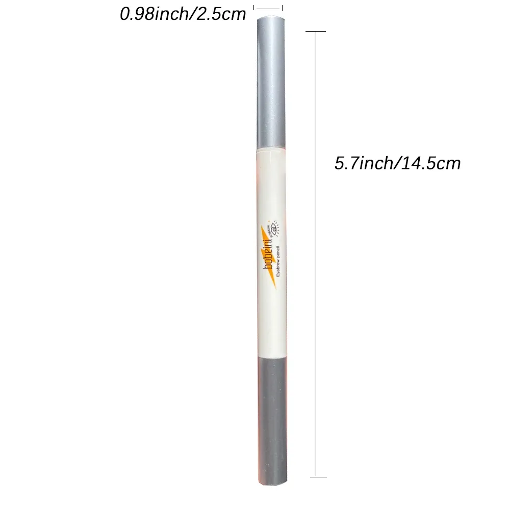 Crayon à sourcils double extrémité à tête fine, imperméable et durable, avec rotation automatique et pointe de pinceau, pour un contour naturel 6