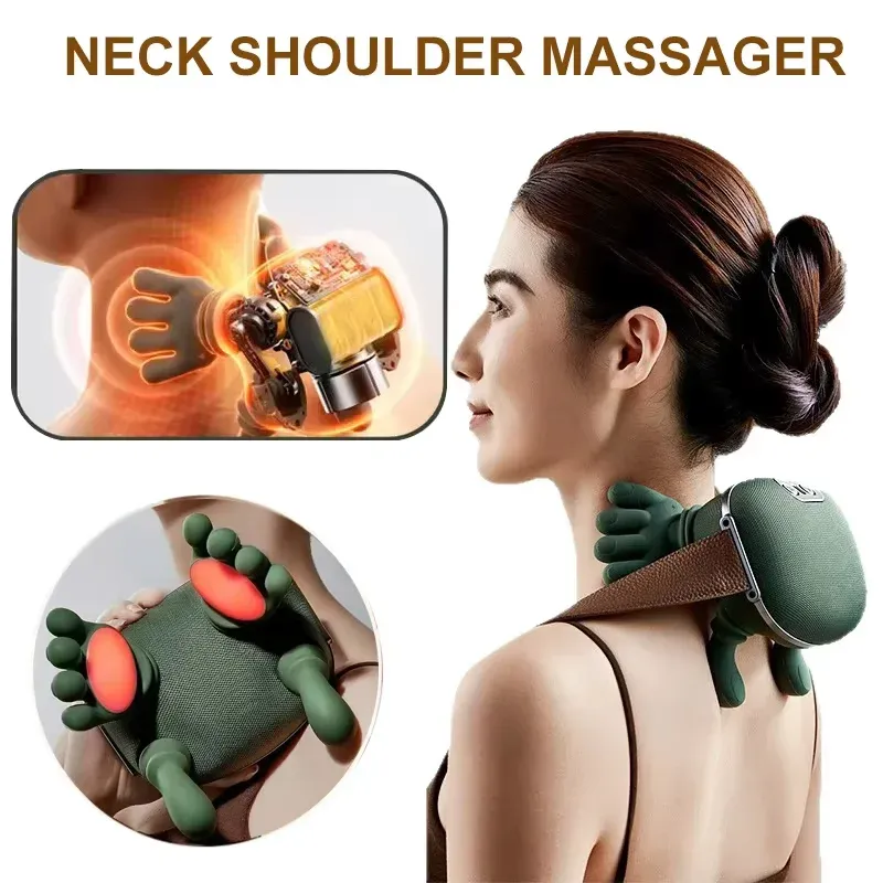 Masseur d'épaules et de cou rechargeable à pression digitale automatique 8