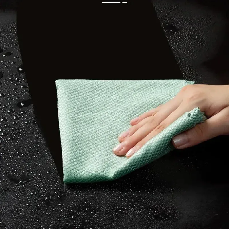 Lot de 10 ou 20 chiffons de nettoyage en microfibre sans peluches et réutilisables, pour vitres, voiture, cuisine et miroirs 3