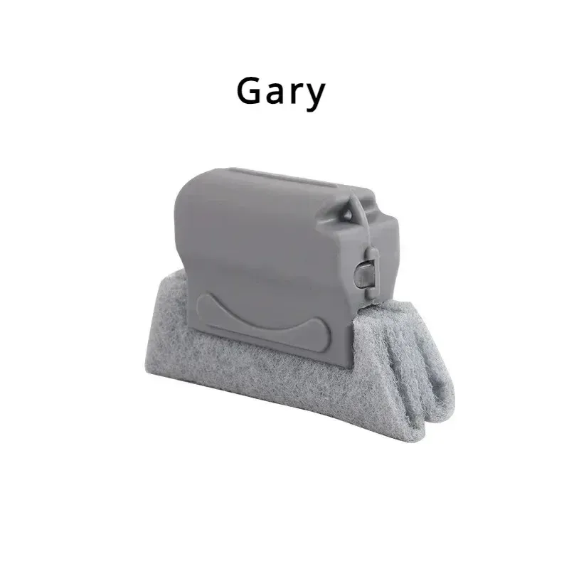 Nettoyeur de rails de fenêtre, brosse de nettoyage pour rainures de fenêtre, ensemble d'outils pour rainures de porte, nettoyeur de rails de porte coulissante, nettoyeur ménager pour interstices 11