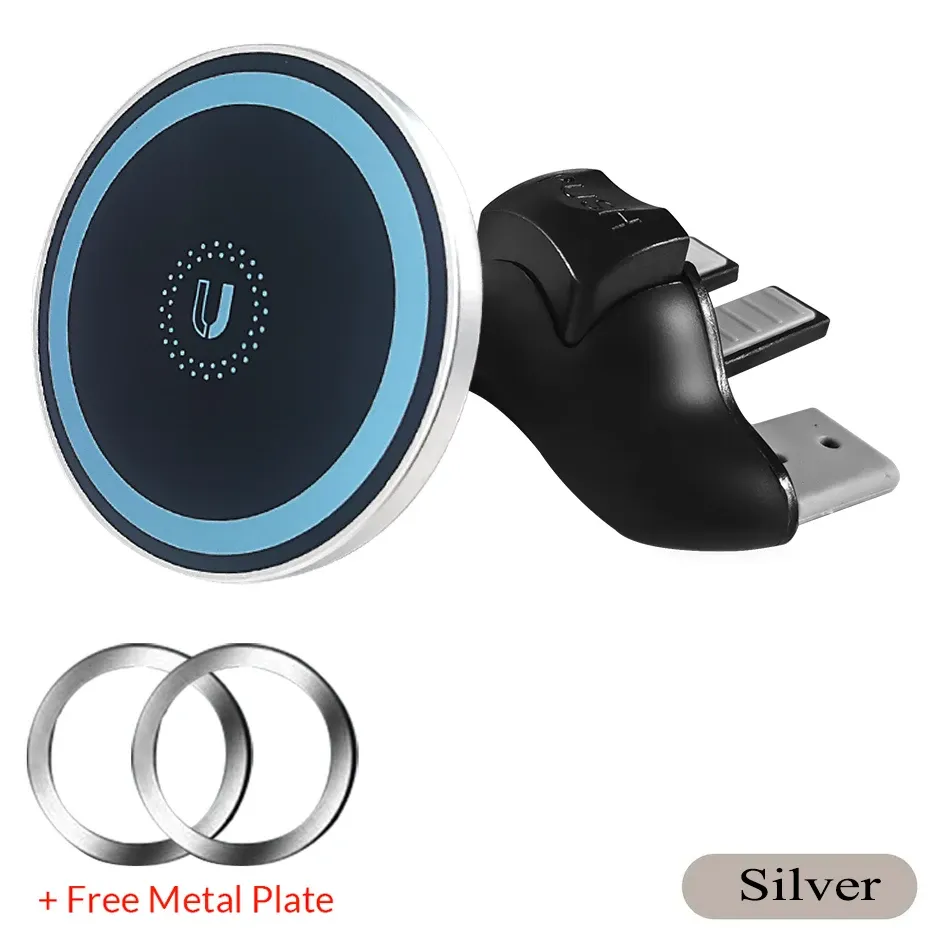 Support magnétique universel pour téléphone portable à fixer sur fente CD de voiture, compatible iPhone 7