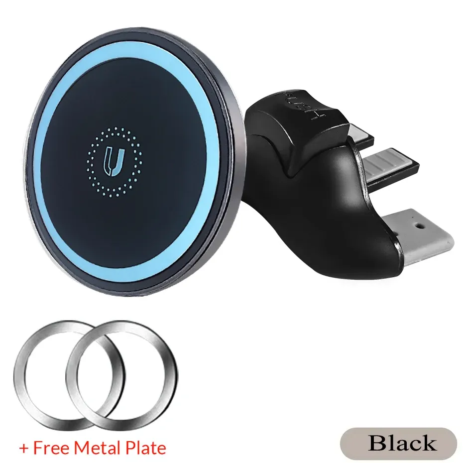 Support magnétique universel pour téléphone portable à fixer sur fente CD de voiture, compatible iPhone 8