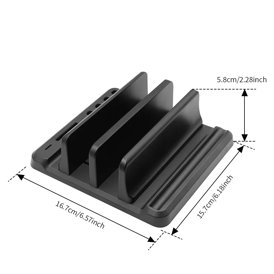 Support vertical pour ordinateur portable en situation