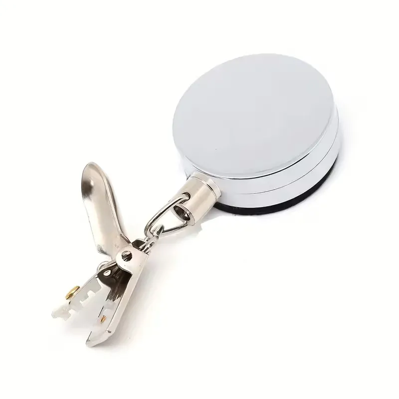 Porte-serviettes rétractable à rappel automatique, fixation murale adhésive sans perçage, pince robuste 9