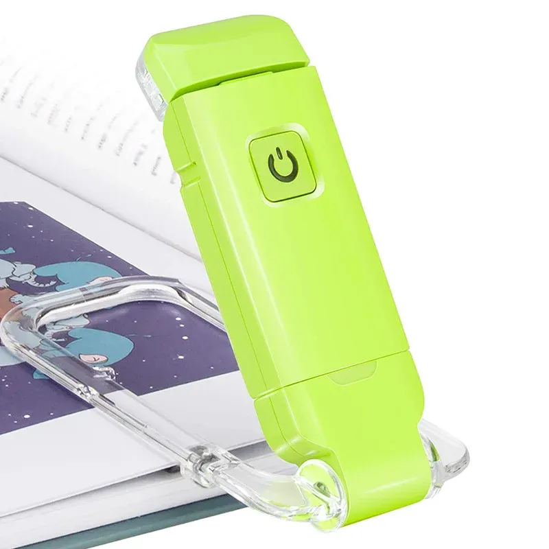 Lampe de lecture LED rechargeable USB à pince, portable, protection des yeux 8