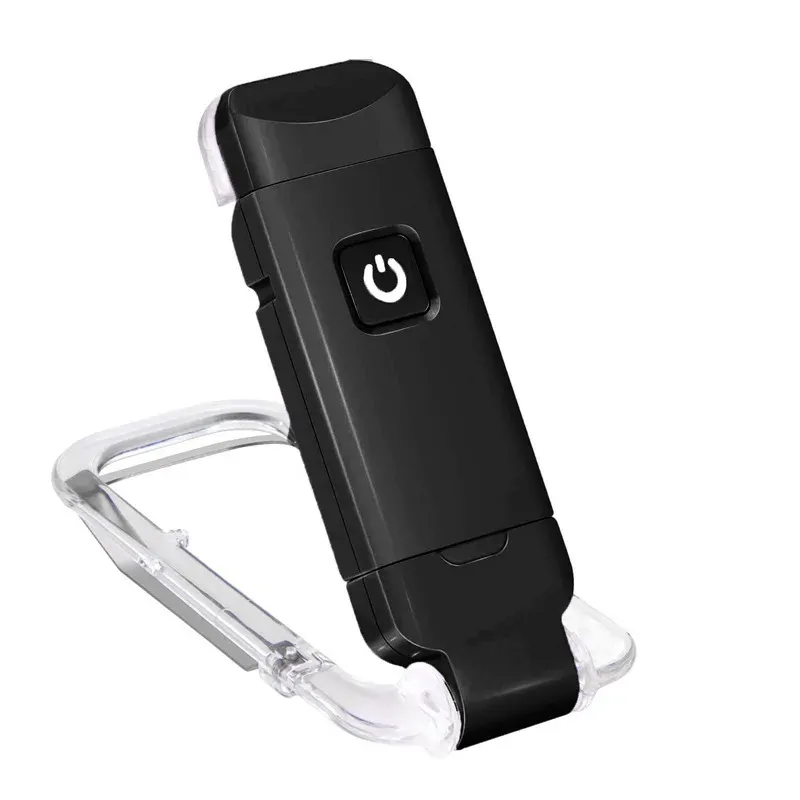 Lampe de lecture LED rechargeable USB à pince, portable, protection des yeux 7
