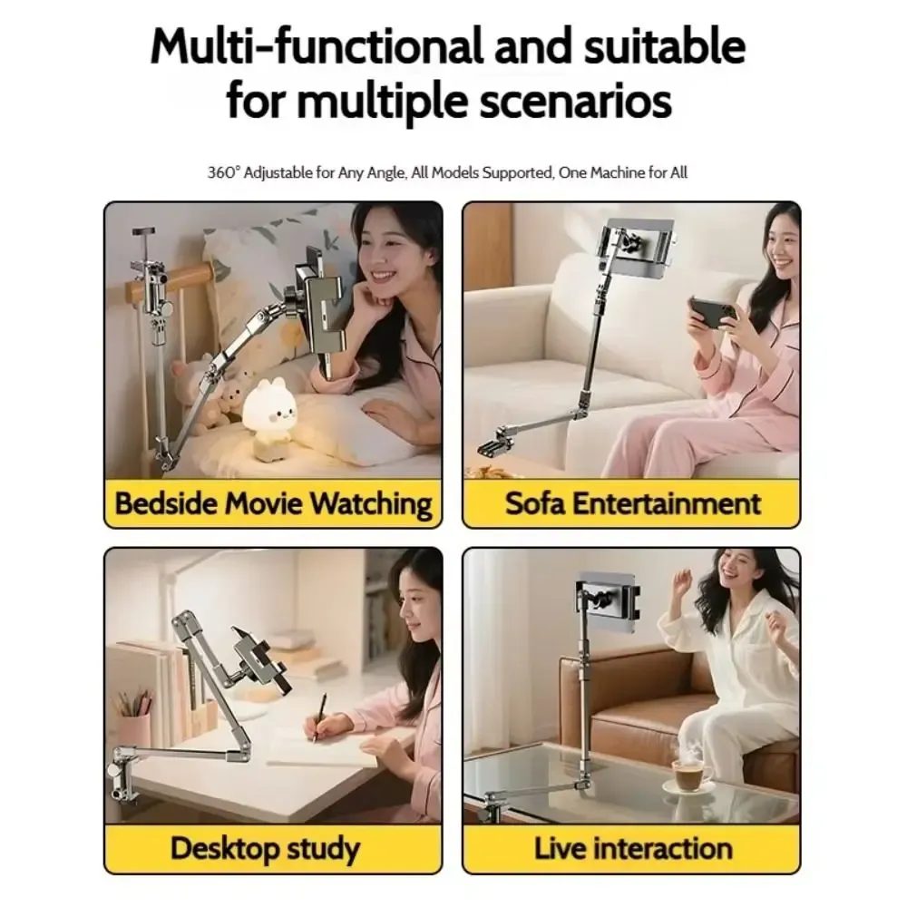 Support de tablette réglable pliable, vue d'ensemble