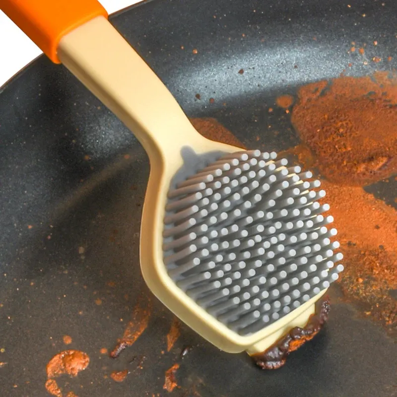 Brosse à vaisselle en silicone, finitions