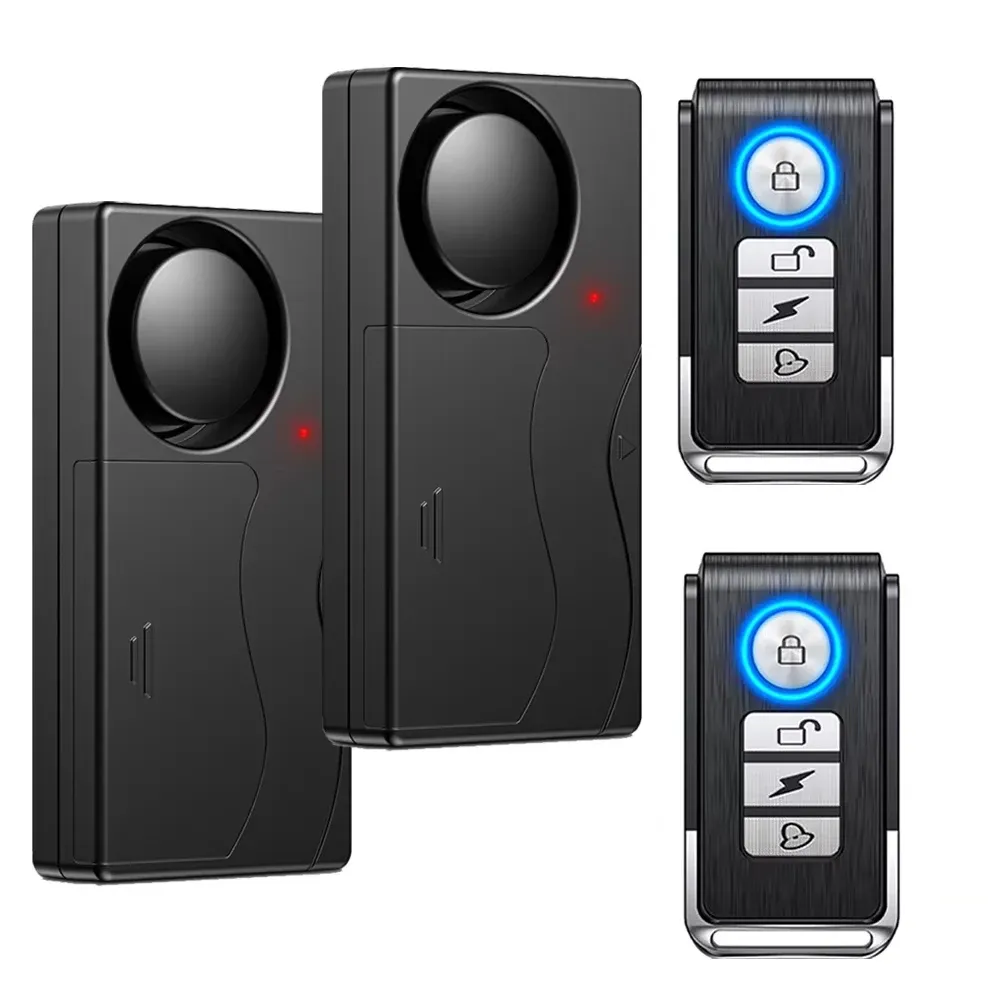 Awapow – Alarme antivol sans fil pour porte et fenêtre, capteur de vibrations, télécommande 110 dB 10