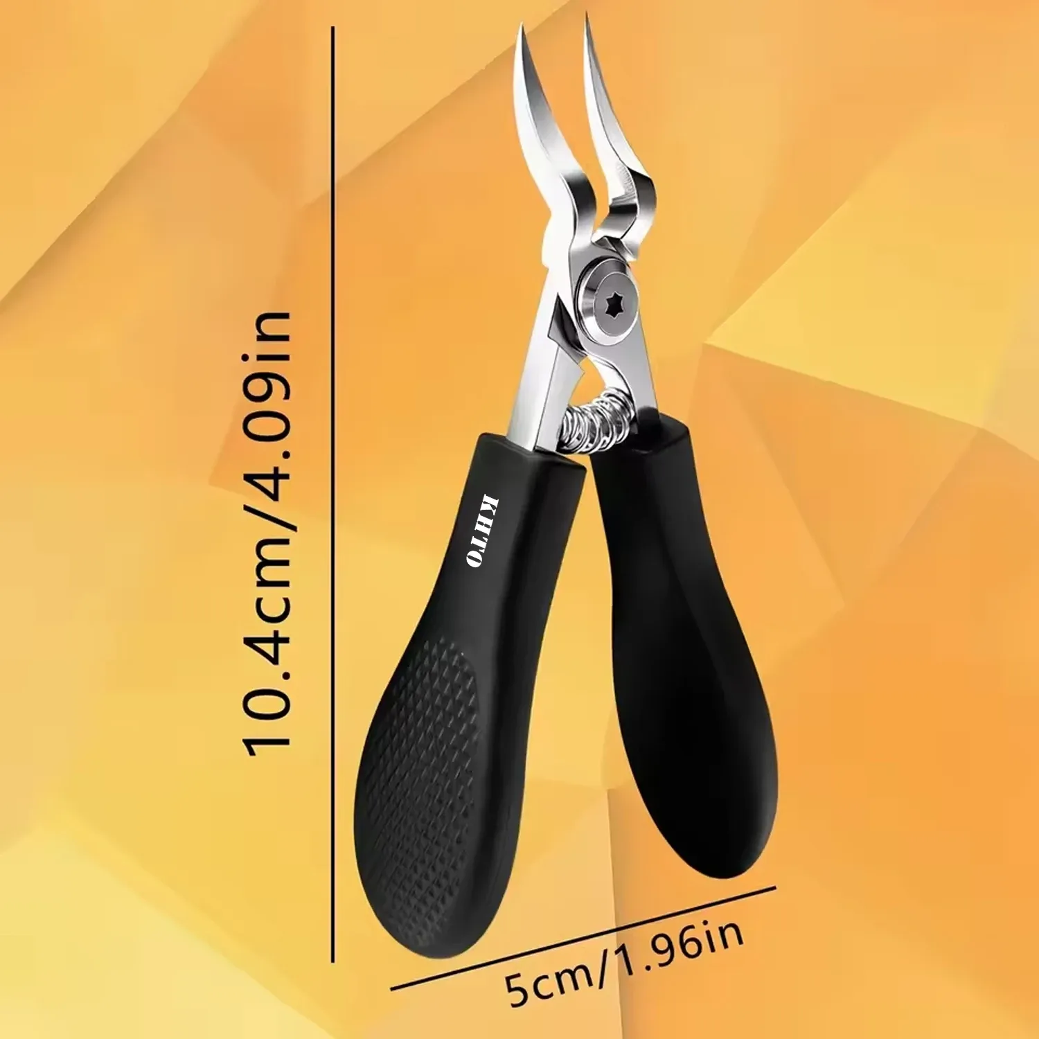 Coupe-ongles professionnel KHTO en acier robuste à lame dentelée, pour ongles épais et incarnés, pour hommes et femmes 8