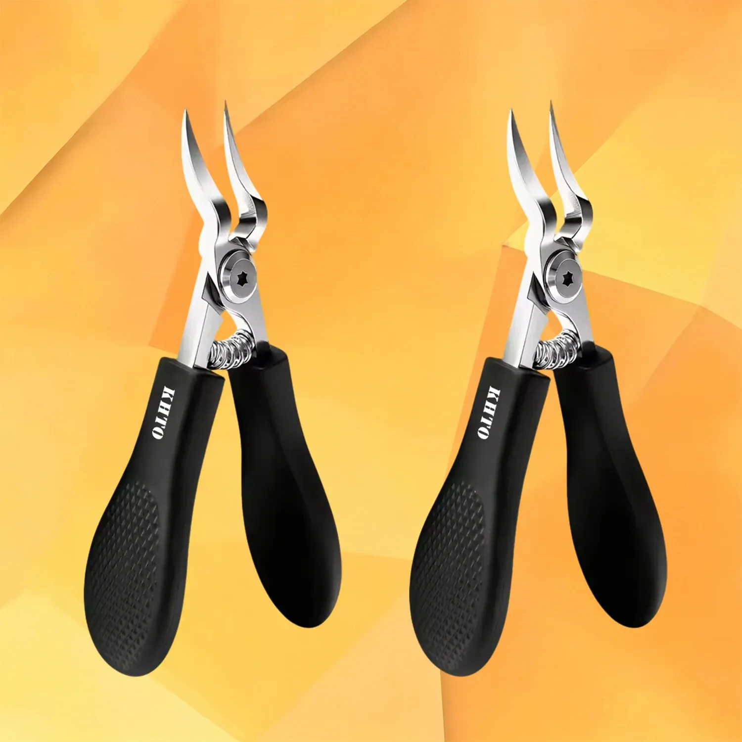 Coupe-ongles professionnel KHTO en acier robuste à lame dentelée, pour ongles épais et incarnés, pour hommes et femmes 9