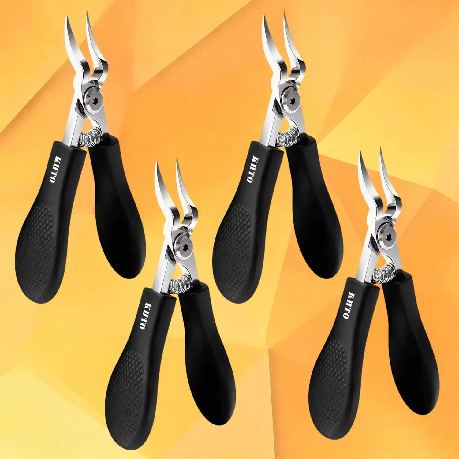 Coupe-ongles professionnel KHTO en acier robuste à lame dentelée, pour ongles épais et incarnés, pour hommes et femmes 7
