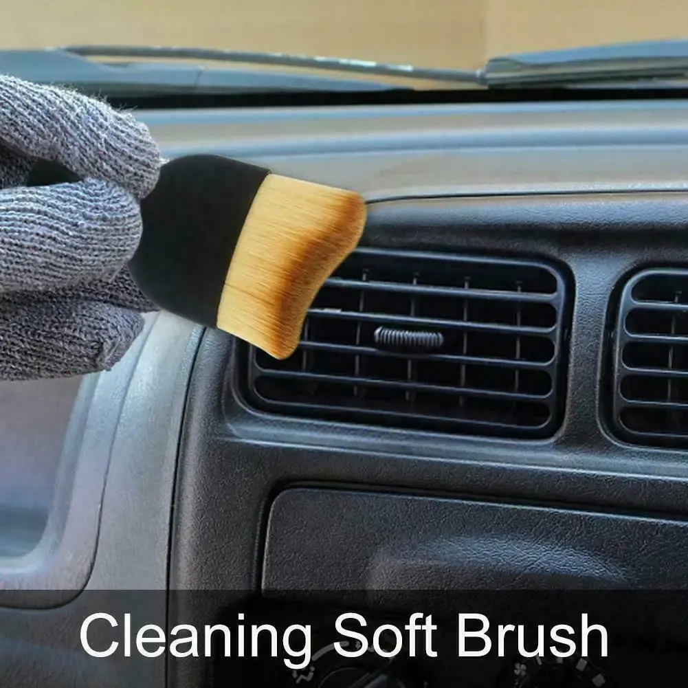 Brosse douce pour intérieur de voiture, outil de dépoussiérage pour la maison et le bureau, outil de nettoyage des détails, 1 pièce 6