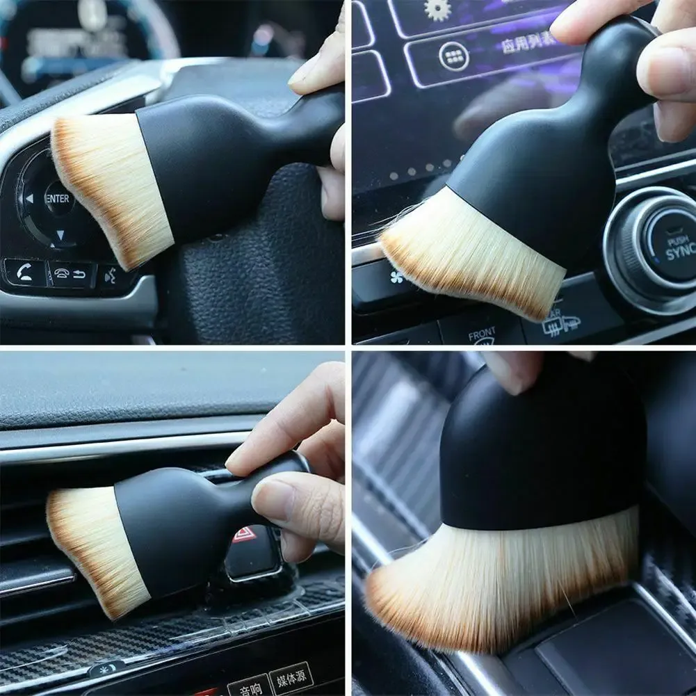 Détail de la brosse douce aux poils fins
