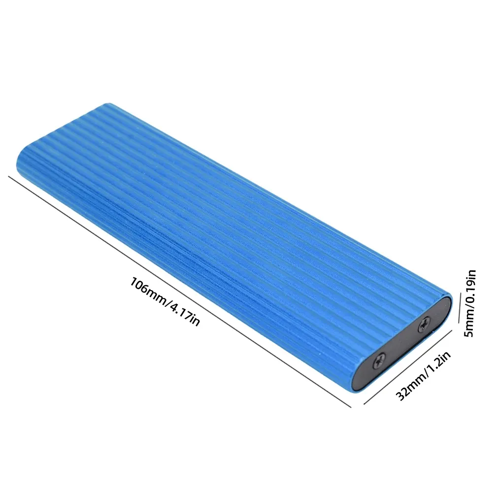 Boîtier USB 3.1 pour SSD M.2 NVMe en métal, port USB Type-C, compatible ordinateurs portables et téléphones 4