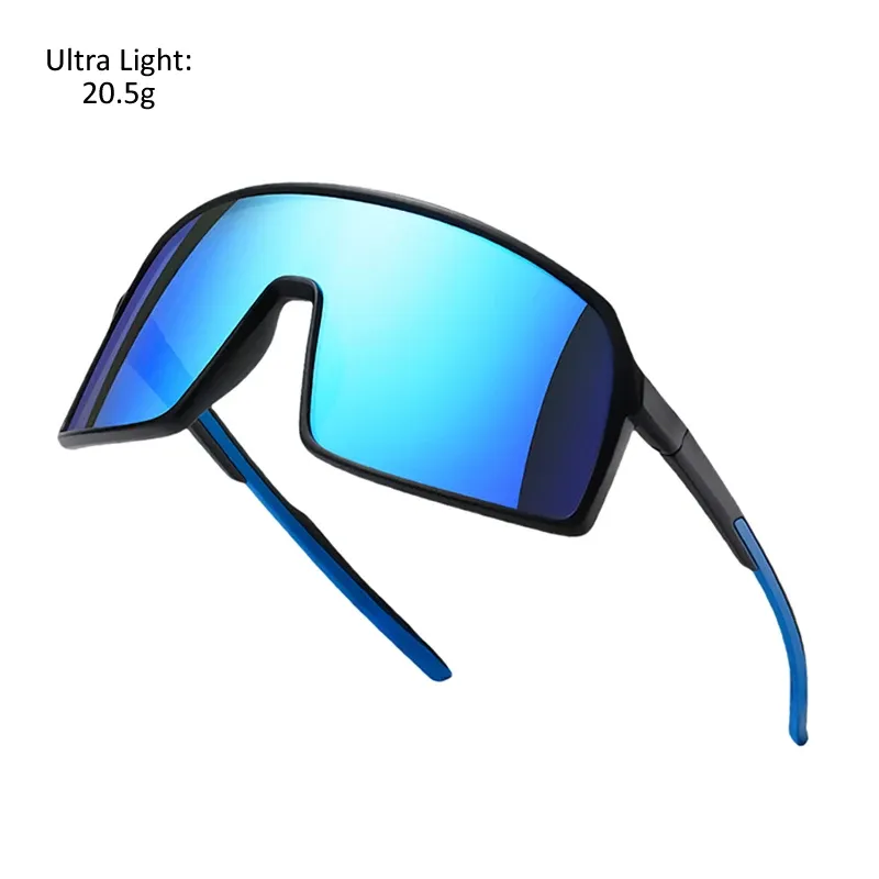 Lunettes de soleil polarisées photochromiques à grande monture, protection UV400, pour hommes et femmes, monture TR90 2