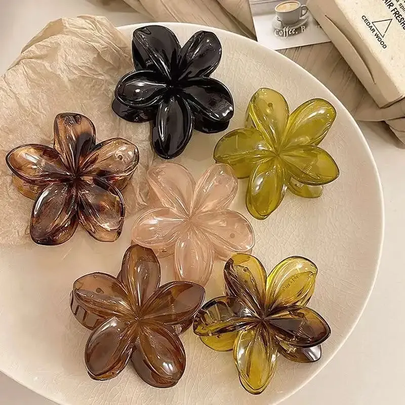 Pince à cheveux géométrique en métal, design élégant