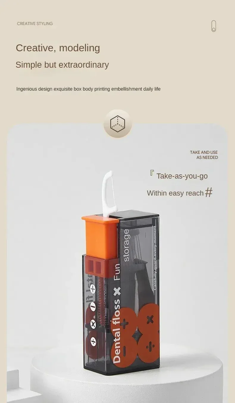 Distributeur de fil dentaire portable, finitions