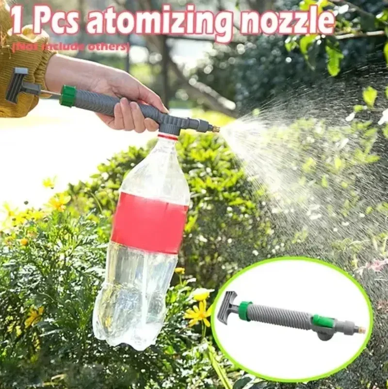 Pulvérisateur de jardinage, bouteille à eau, arrosoir haute pression à tête de pulvérisation manuelle réglable - Image 1