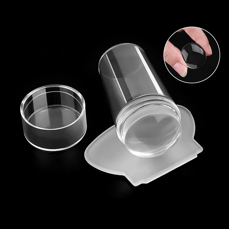Kit de tampons et pochoirs pour nail art à la française, plaques d'estampage pour manucure - Image 1