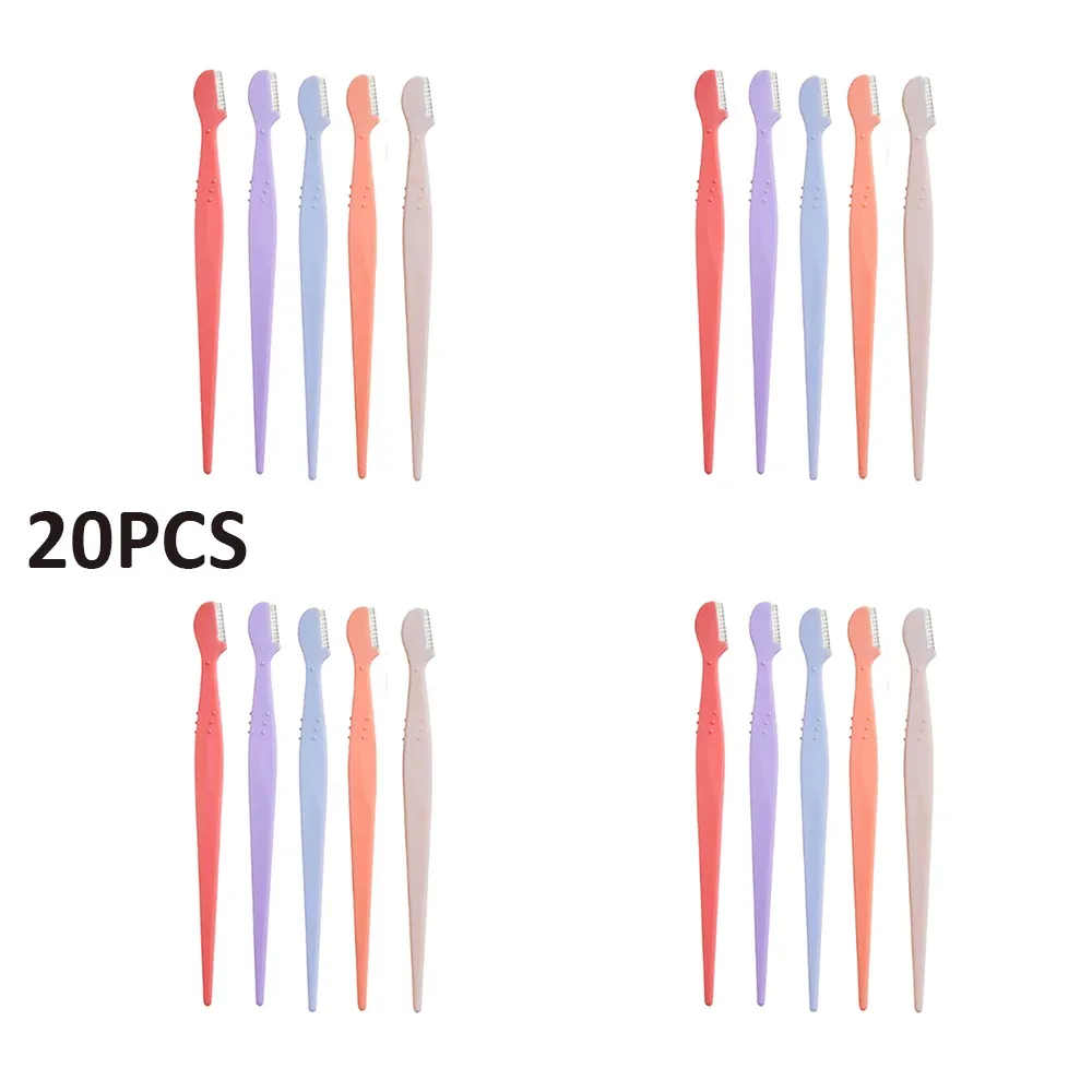 Lot de 5, 10, 15 ou 20 rasoirs à sourcils, outil d'épilation du visage facile à utiliser 13