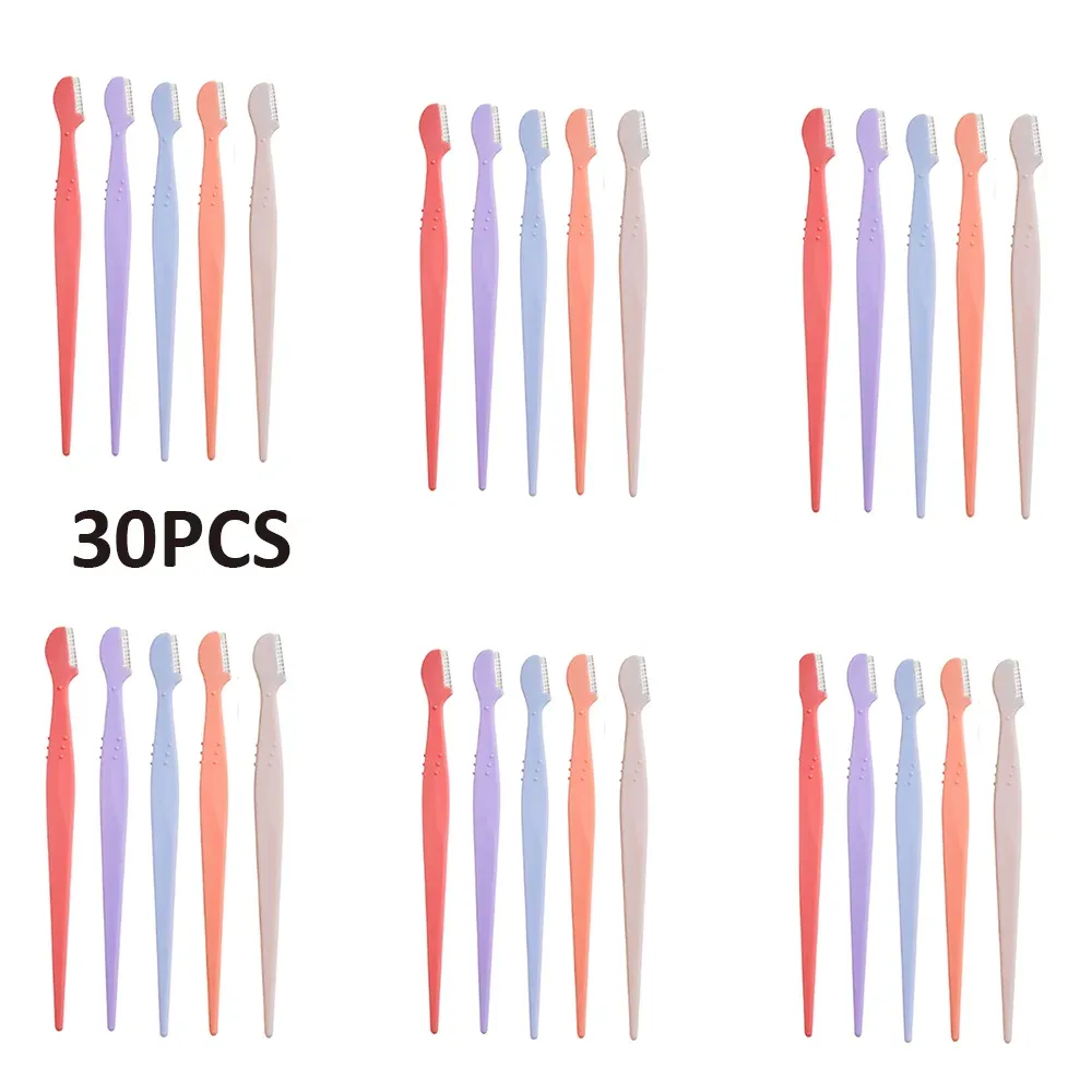 Lot de 5, 10, 15 ou 20 rasoirs à sourcils, outil d'épilation du visage facile à utiliser 11