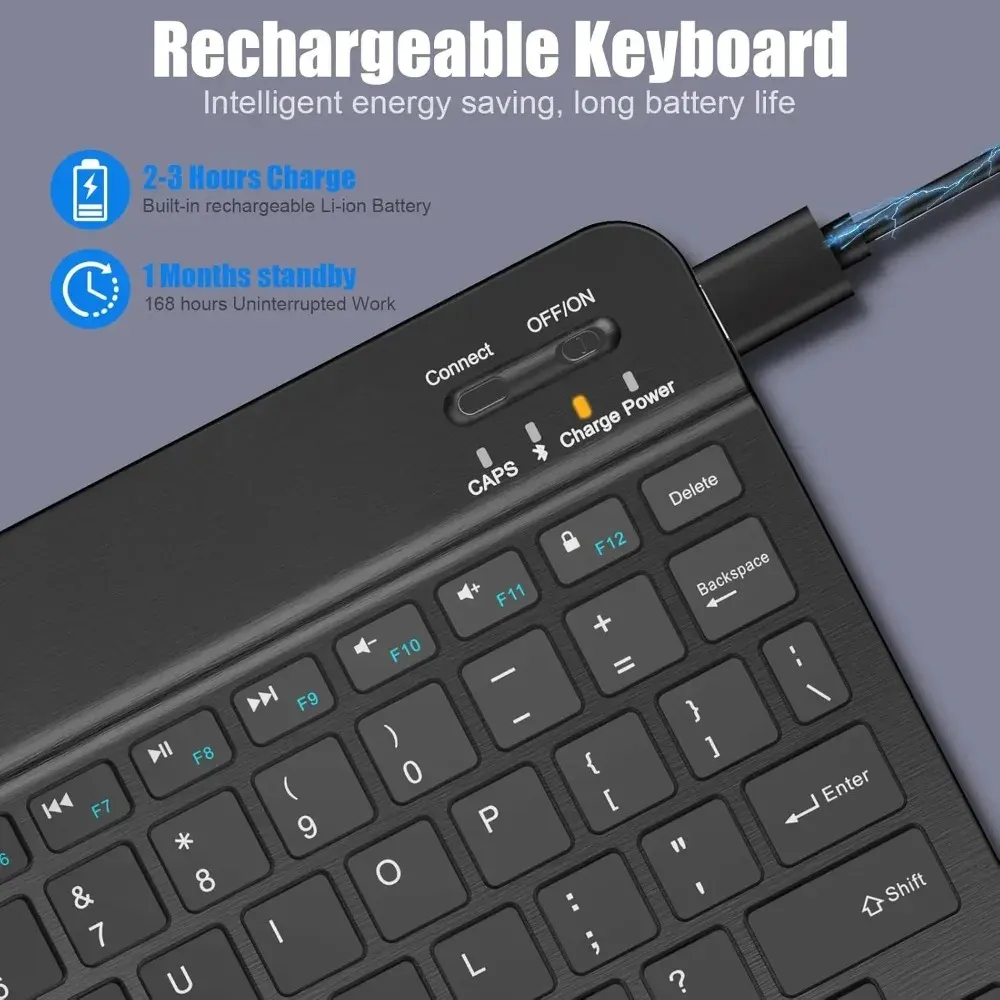 Clavier Bluetooth pour iPad (10e génération), iPad Pro, iPad Air et iPad mini 4
