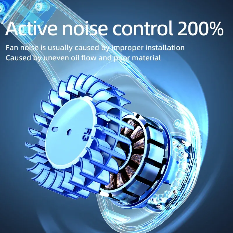 Ventilateur de cou portable sans pales avec écran numérique et batterie rechargeable USB 4