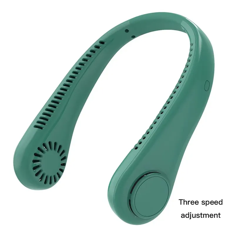 Ventilateur de cou portable sans pales avec écran numérique et batterie rechargeable USB 7