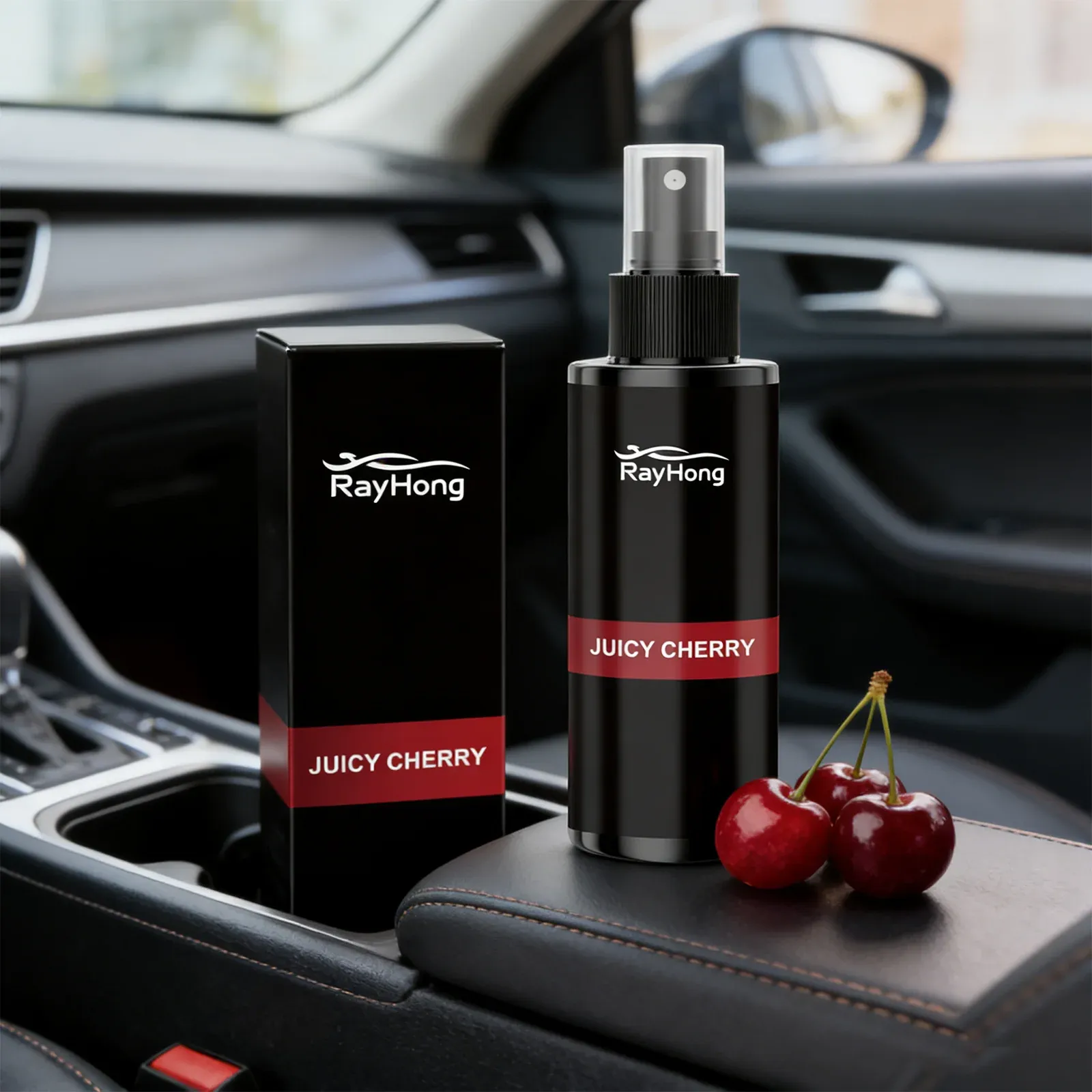 Désodorisant Spray pour Voiture Parfum Cerise Longue Durée
