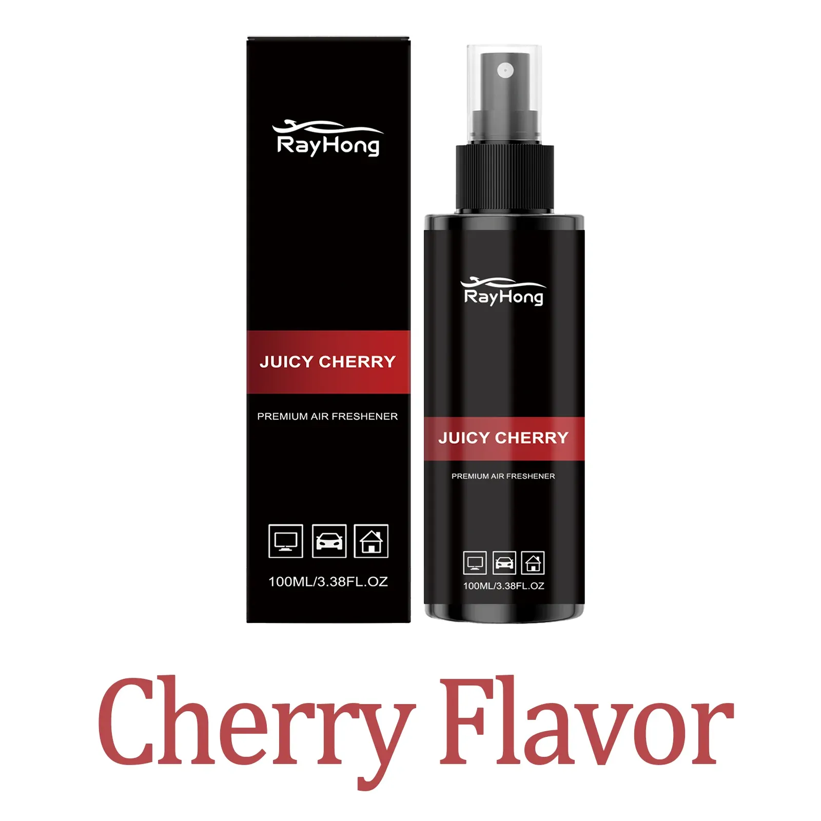 Désodorisant Spray pour Voiture Parfum Cerise Longue Durée 7