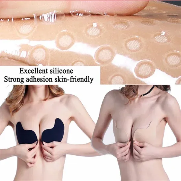Soutien-gorge autocollant invisible, mise en valeur du décolleté