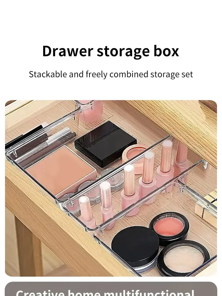 Ensemble de bacs de rangement transparents pour bureau