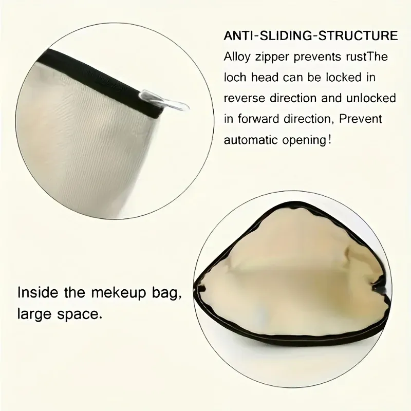 Sac de voyage cosmétique pliable à fermeture éclair sur le thème des médicaments, organisateur de maquillage, idéal en cadeau pour professionnels de santé 4
