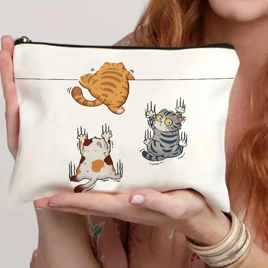 Sac de voyage cosmétique pliable à fermeture éclair sur le thème des médicaments, organisateur de maquillage, idéal en cadeau pour professionnels de santé 8