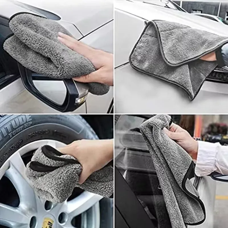 Serviette de lavage pour voiture en microfibre 100 x 40 cm, séchage rapide et extra doux, haute absorption 2