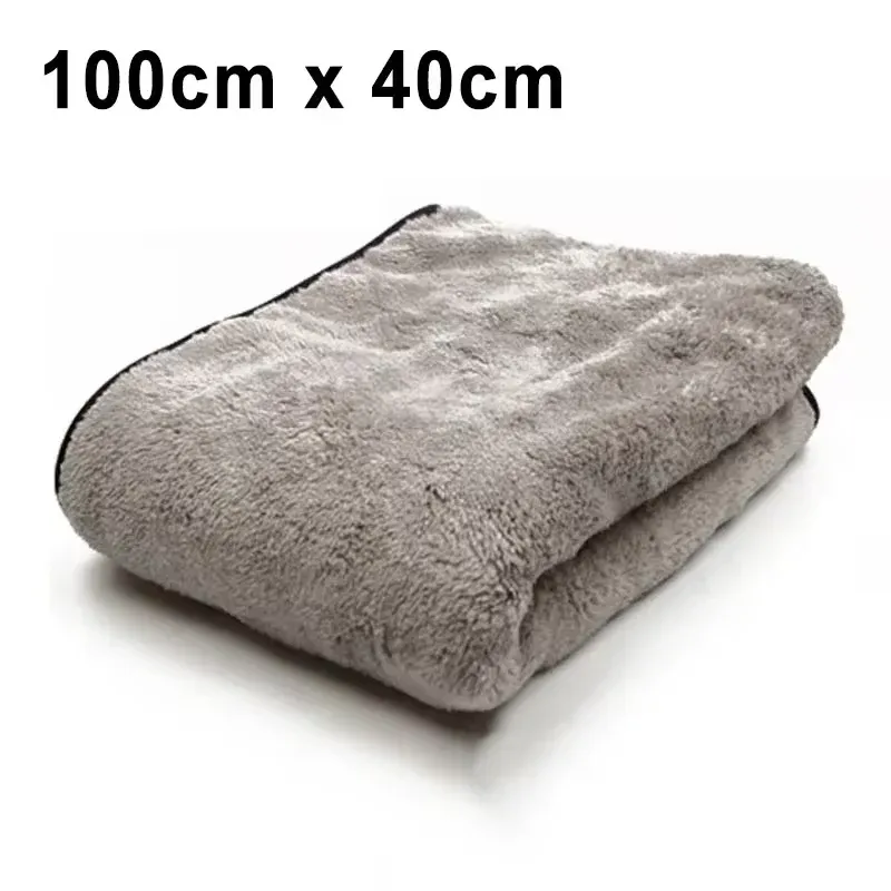 Serviette de lavage pour voiture en microfibre 100 x 40 cm, séchage rapide et extra doux, haute absorption 7