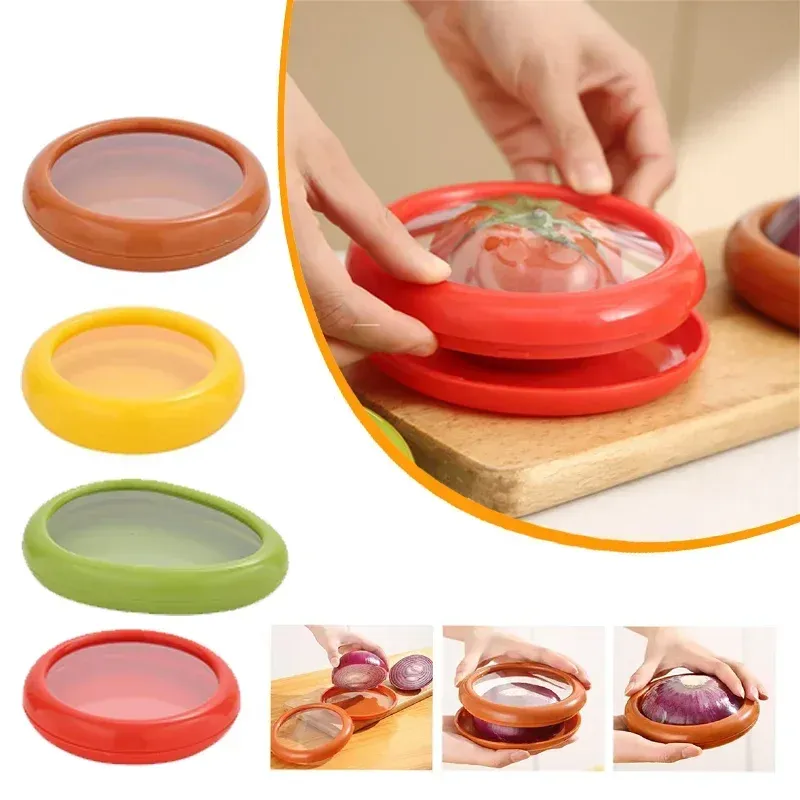 Conteneur de stockage réutilisable en silicone pour fruits et légumes, pour réfrigérateur - Image 1