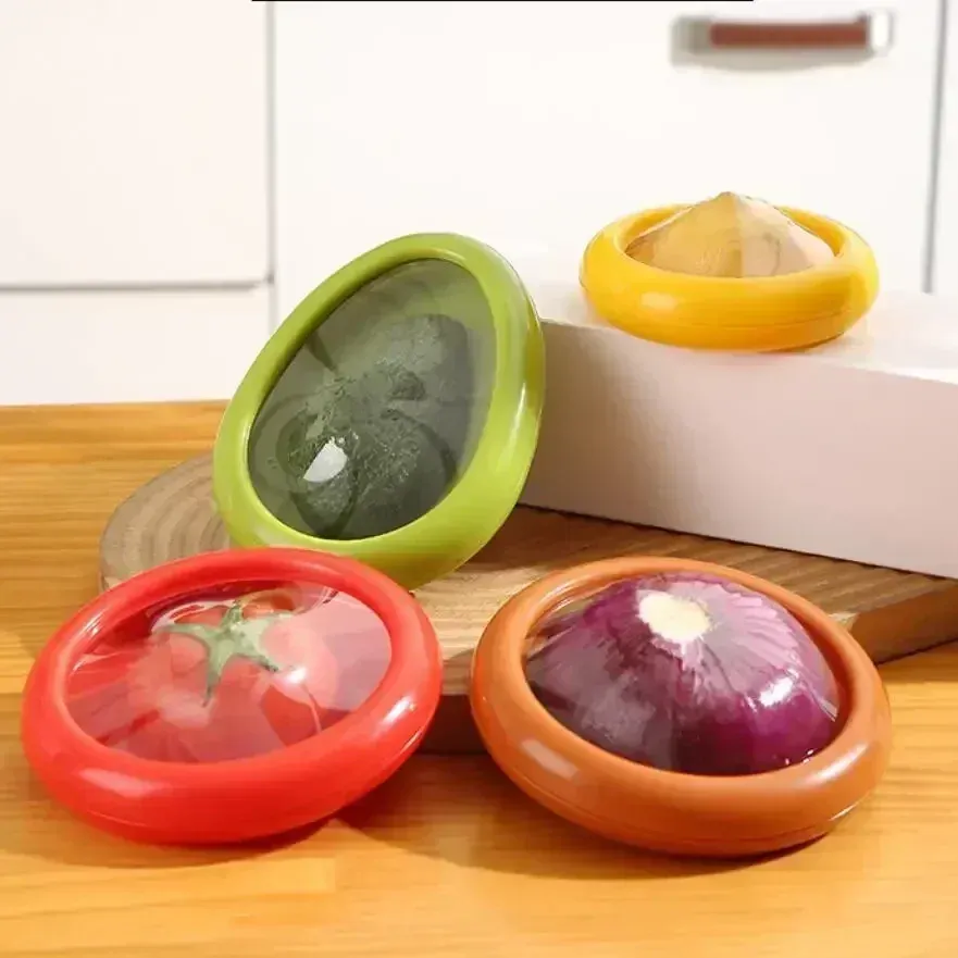 Conteneur de stockage réutilisable en silicone pour fruits et légumes, pour réfrigérateur 2