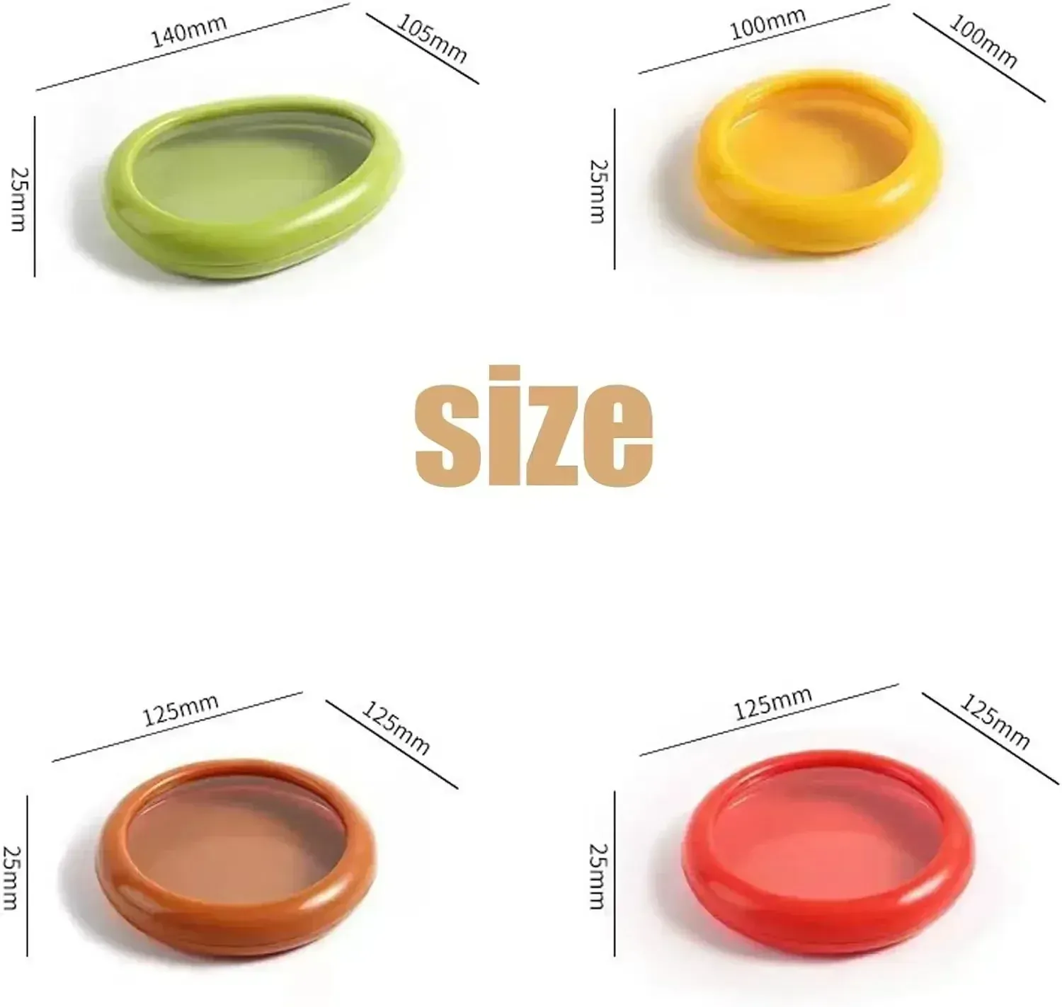 Conteneur de stockage réutilisable en silicone pour fruits et légumes, pour réfrigérateur 6