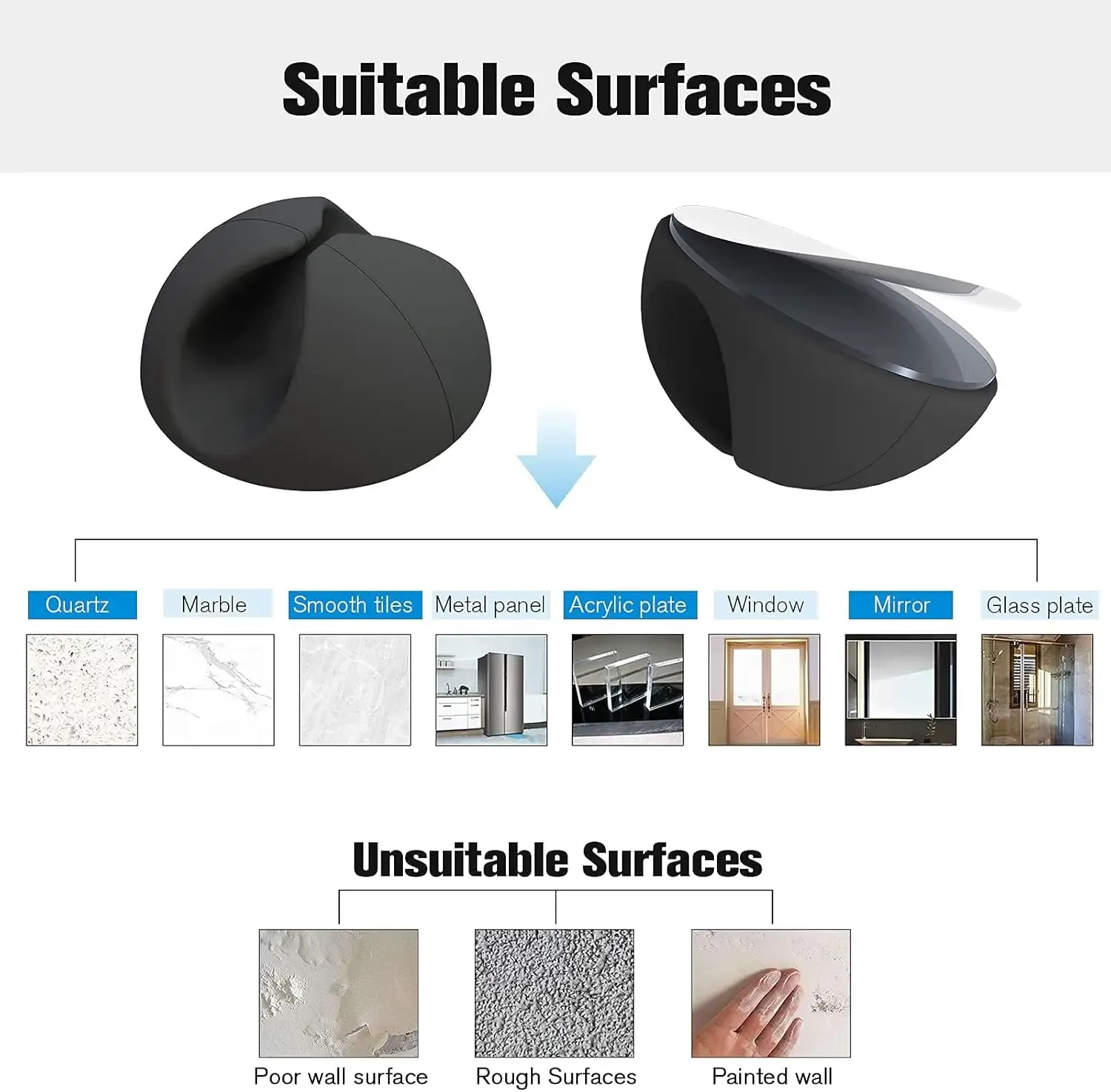 Clips adhésifs en silicone pour câbles, organisateurs de bureau, supports de câbles USB et écouteurs 6