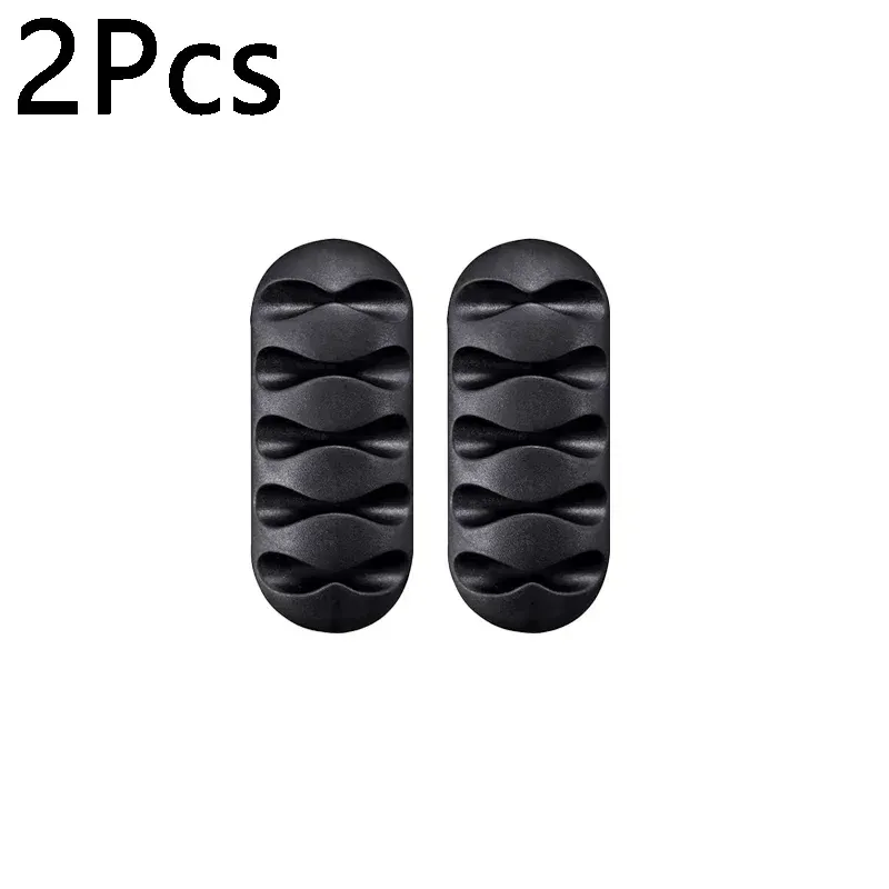 Clips adhésifs en silicone pour câbles, organisateurs de bureau, supports de câbles USB et écouteurs 17