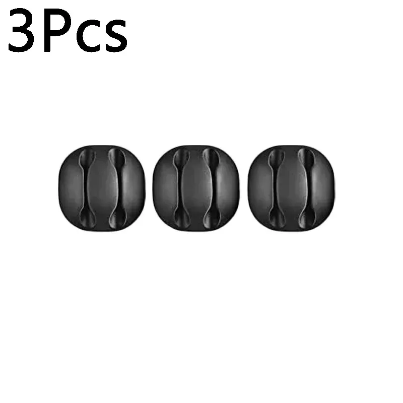Clips adhésifs en silicone pour câbles, organisateurs de bureau, supports de câbles USB et écouteurs 13