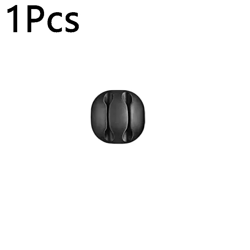 Clips adhésifs en silicone pour câbles, organisateurs de bureau, supports de câbles USB et écouteurs 10