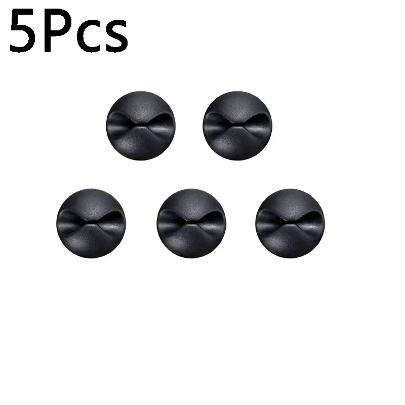 Clips adhésifs en silicone pour câbles, organisateurs de bureau, supports de câbles USB et écouteurs 21