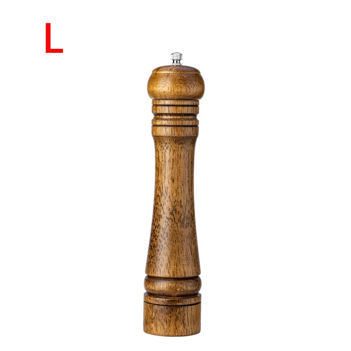 Broyeur manuel en bois de chêne 5, 8 et 10 pouces pour poivre, moulin à poivre et poivre du Sichuan, pot d'assaisonnement 13