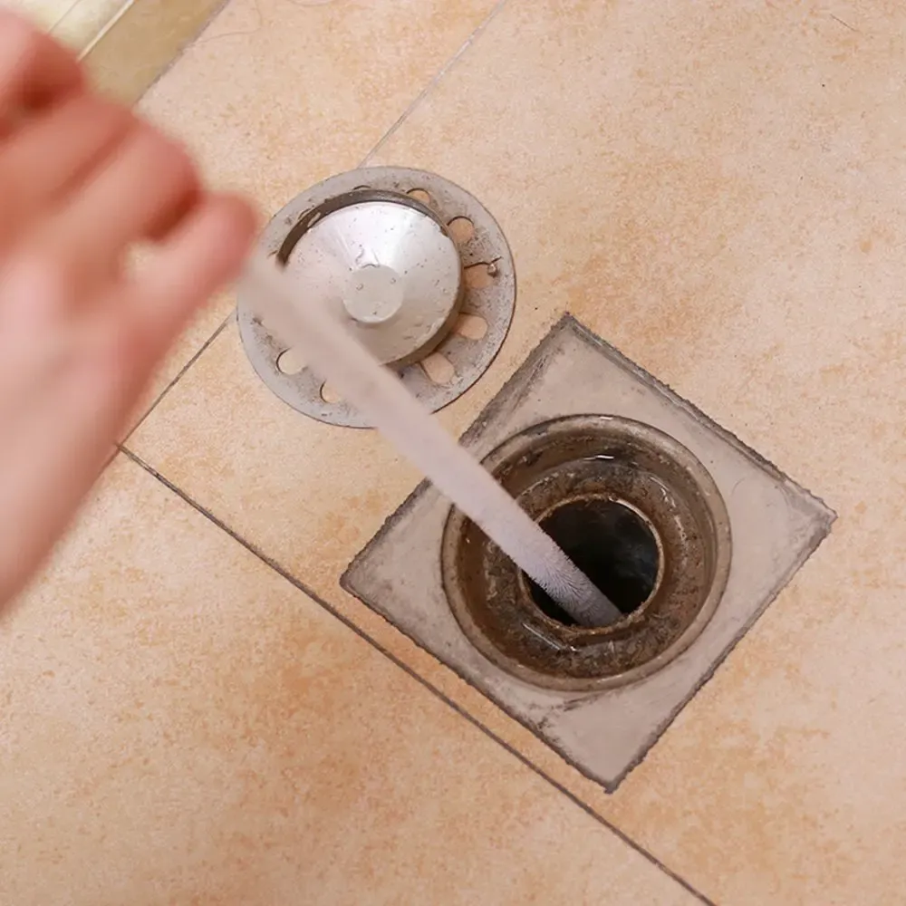 Brosse de dégorgement pour tuyaux, cuisine, salle de bains, évier, brosse de nettoyage de trop-plein, égouts flexibles, dissolvant de poils d'animaux, outils de nettoyage 5